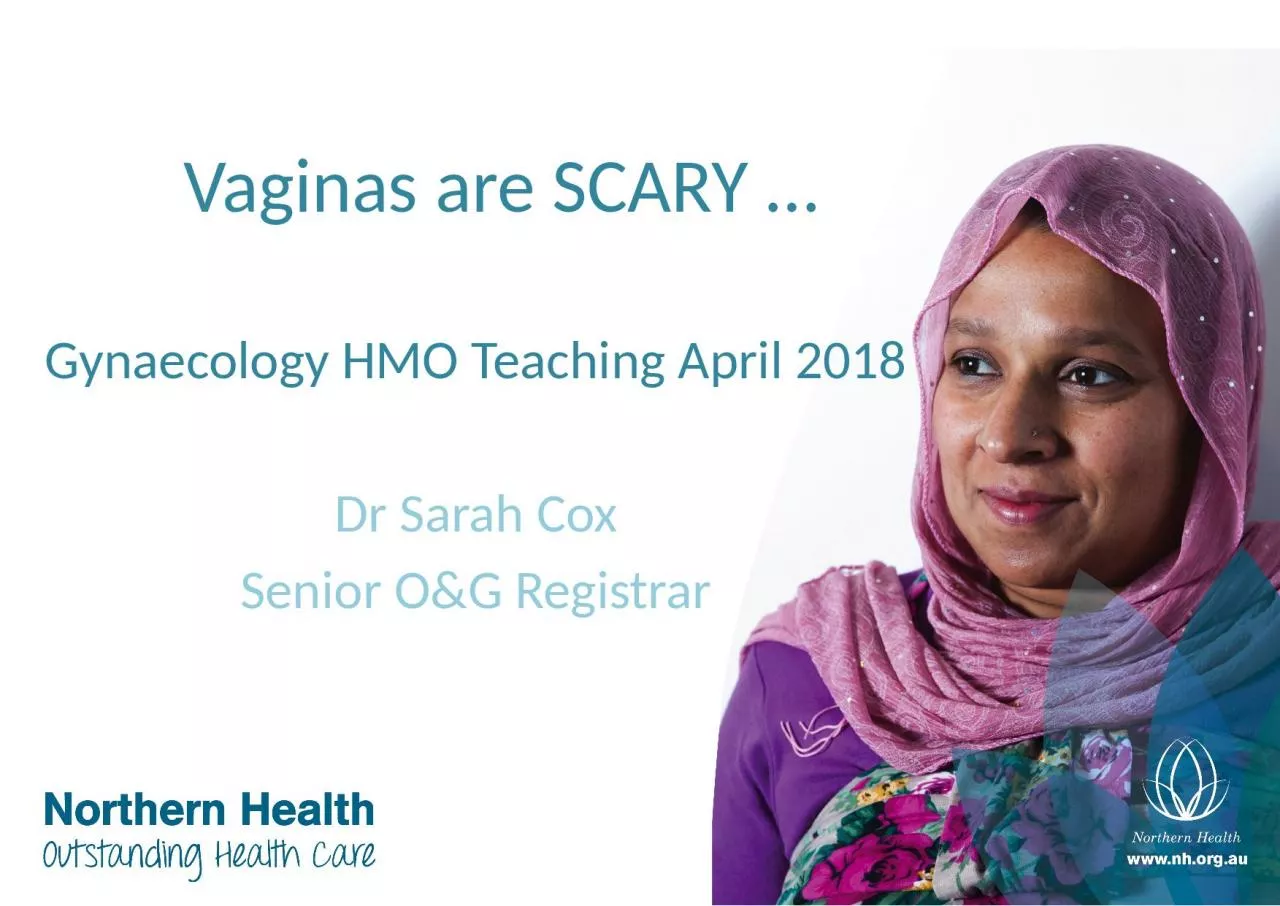 Gynaecology HMO Teaching April 2018