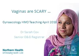 Gynaecology HMO Teaching April 2018