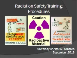 Radiation Safety Training:  Procedures