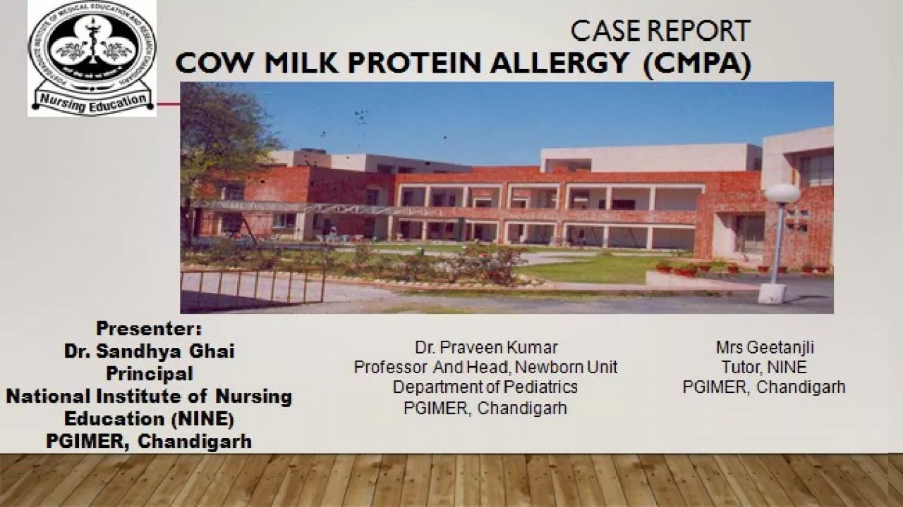 case REPORT  cow milk protein allergy (CMPA)