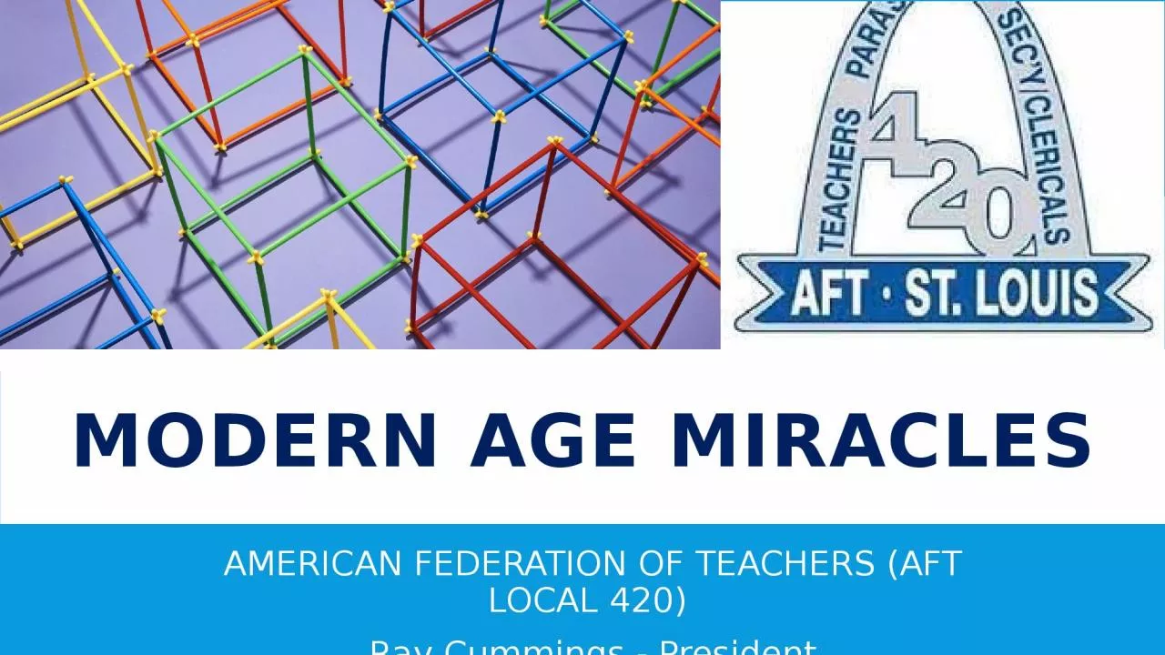 PPT-MODERN AGE MIRACLES AMERICAN FEDERATION OF TEACHERS (AFT LOCAL 420)