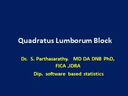 Quadratus  Lumborum  Block