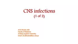 CNS infections (2  of 2)
