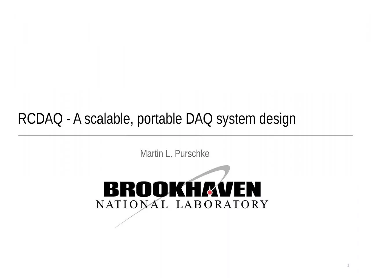 RCDAQ - A scalable, portable DAQ system design