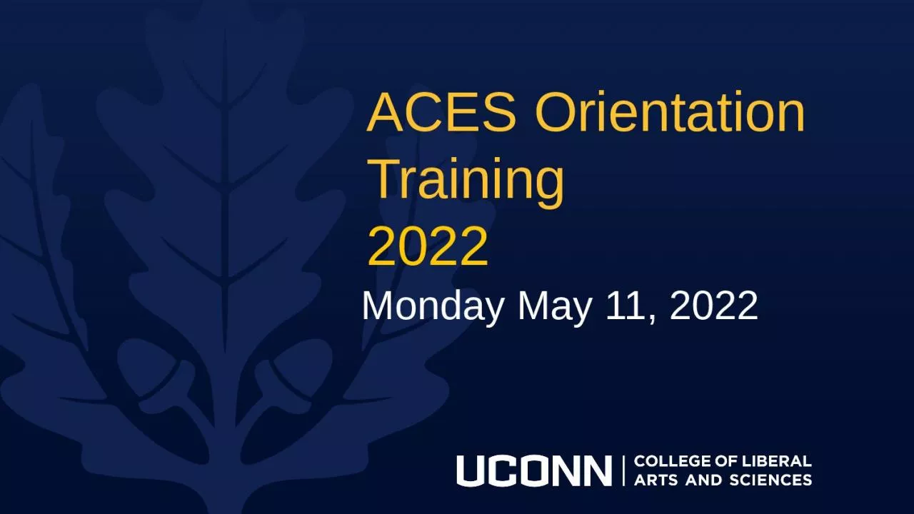 ACES Orientation Training