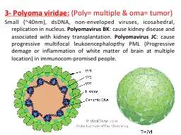 3-  Polyoma   viridae :