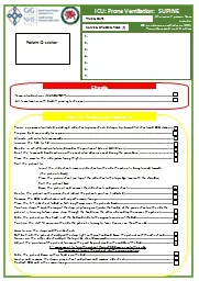 Patient ID sticker ICU: Prone Ventilation: SUPINE