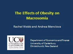 The Effects of Obesity on Macrosomia