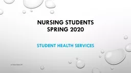 NURSING STUDENTS  spring 2020
