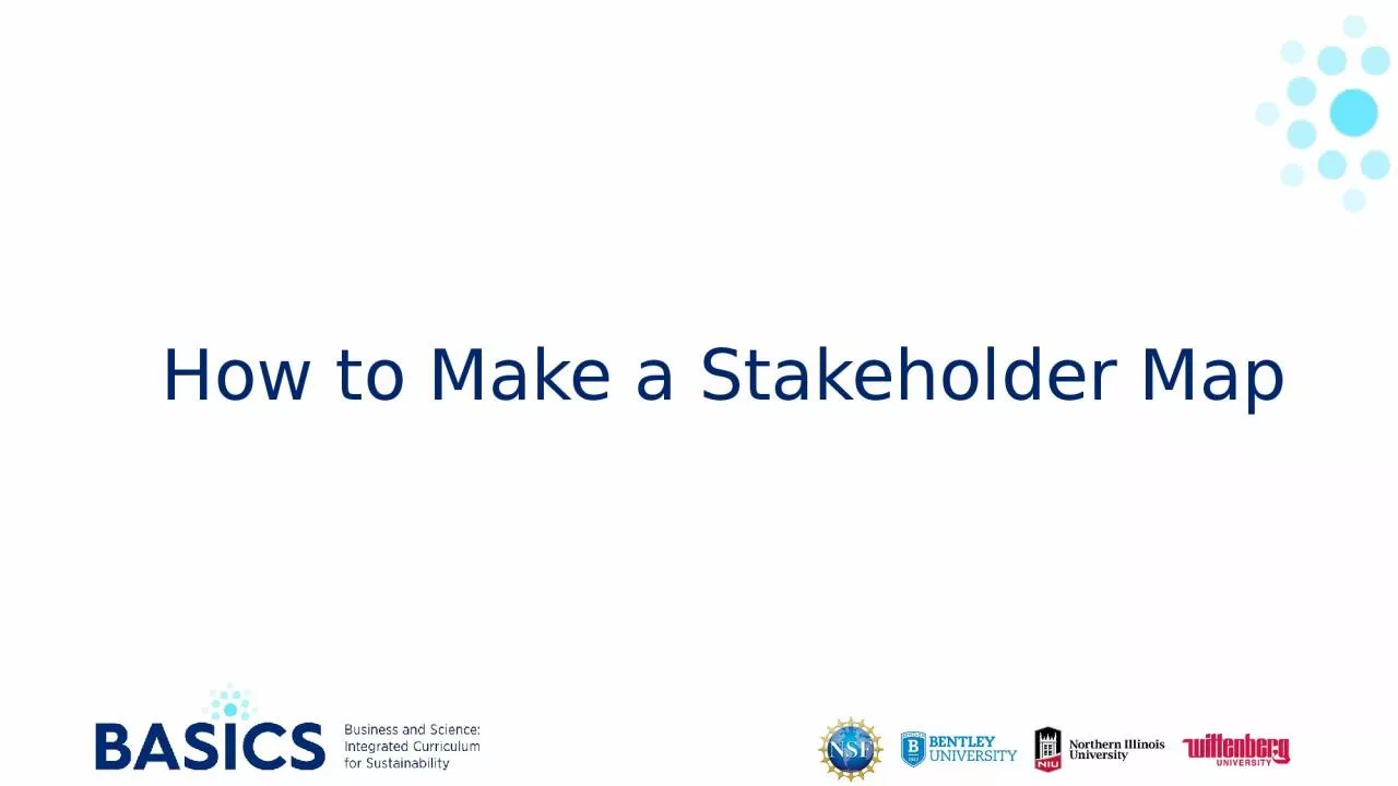 How to Make a Stakeholder Map