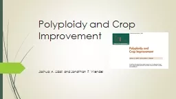 Polyploidy and Crop Improvement