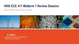 HKN ECE 411 Midterm 1 Review Session