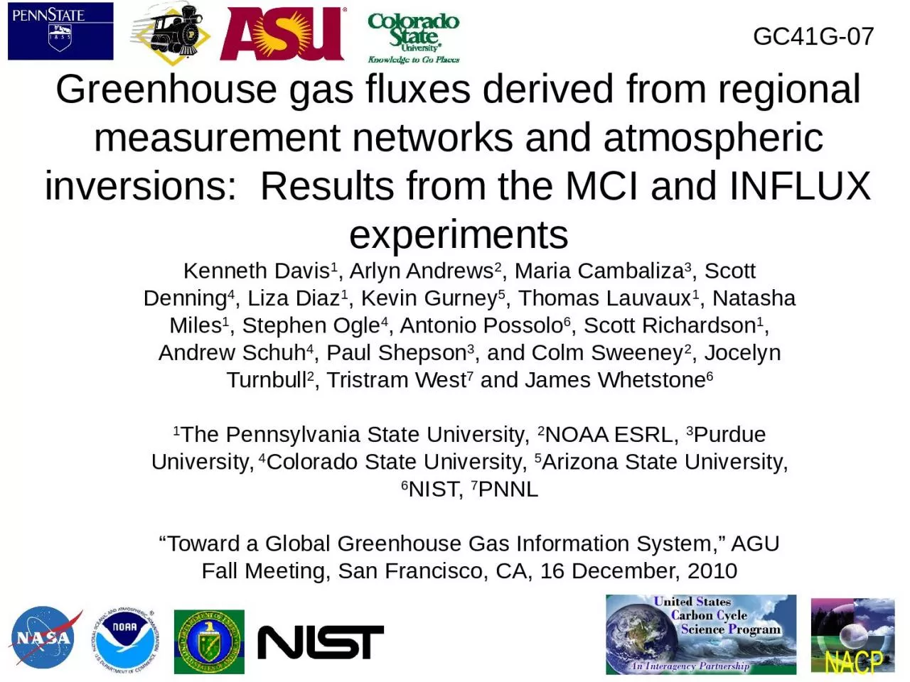 Greenhouse gas fluxes derived from regional measurement networks and atmospheric inversions:
