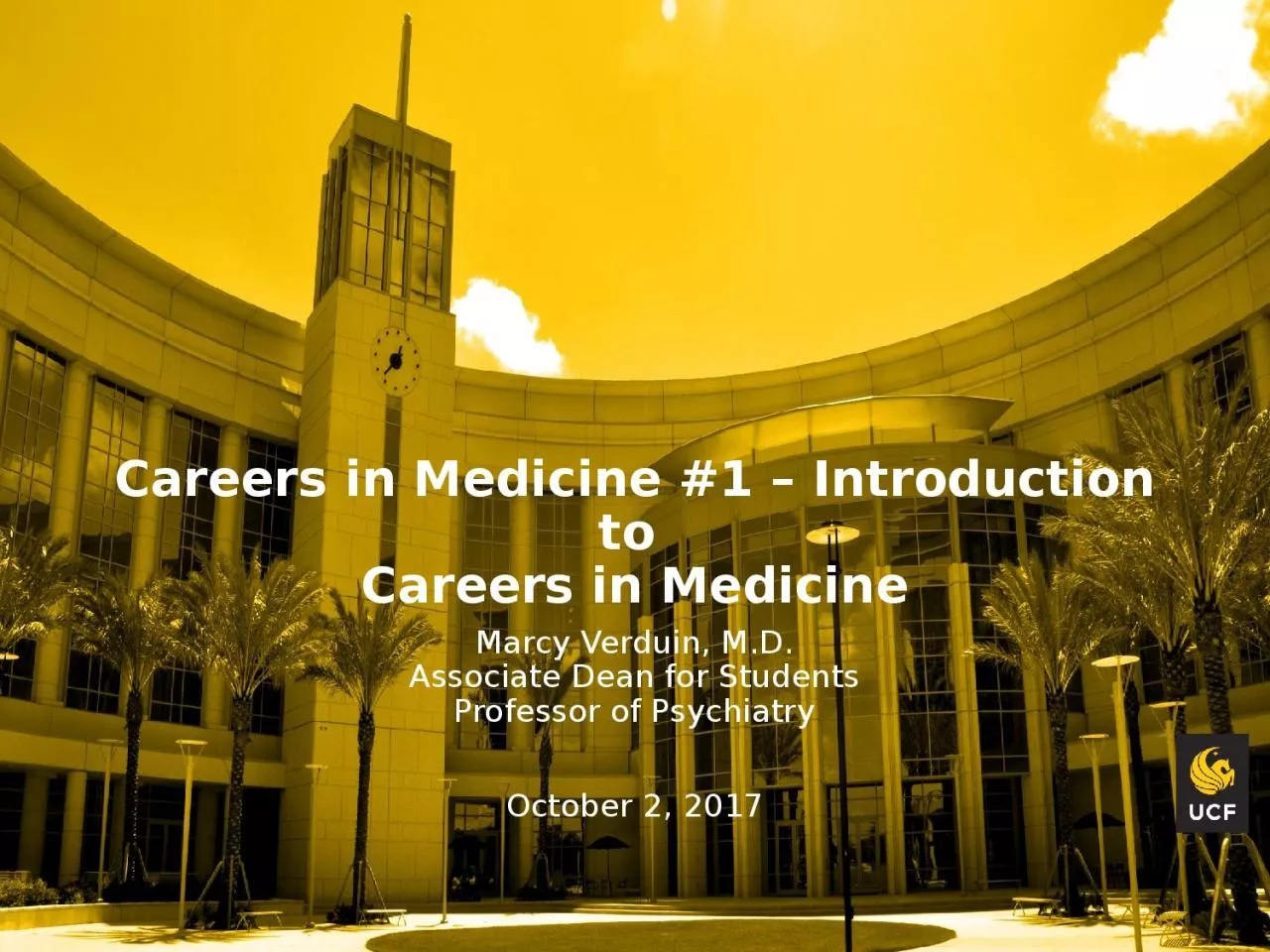 PPT-Careers in Medicine #1 – Introduction to