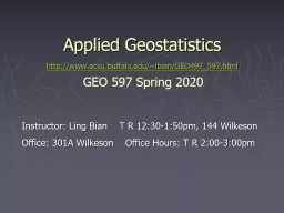 Applied  Geostatistics