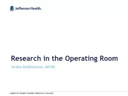 Research in the Operating Room