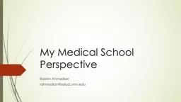 My Medical School Perspective