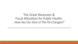The Great Recession &