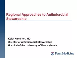 Regional Approaches to Antimicrobial Stewardship