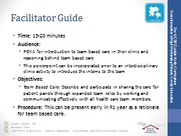 Facilitator Guide Time : 15-20 minutes