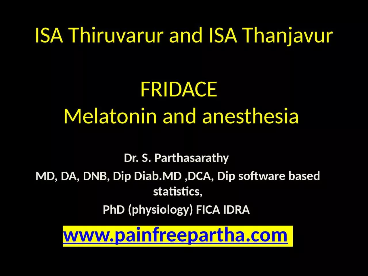 ISA  Thiruvarur  and ISA Thanjavur