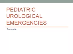 Pediatric urological emergencies
