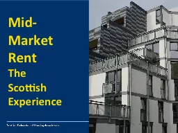 Mid-Market Rent The Scottish Experience
