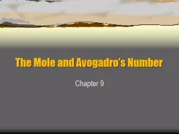 The Mole and  Avogadro’s Number