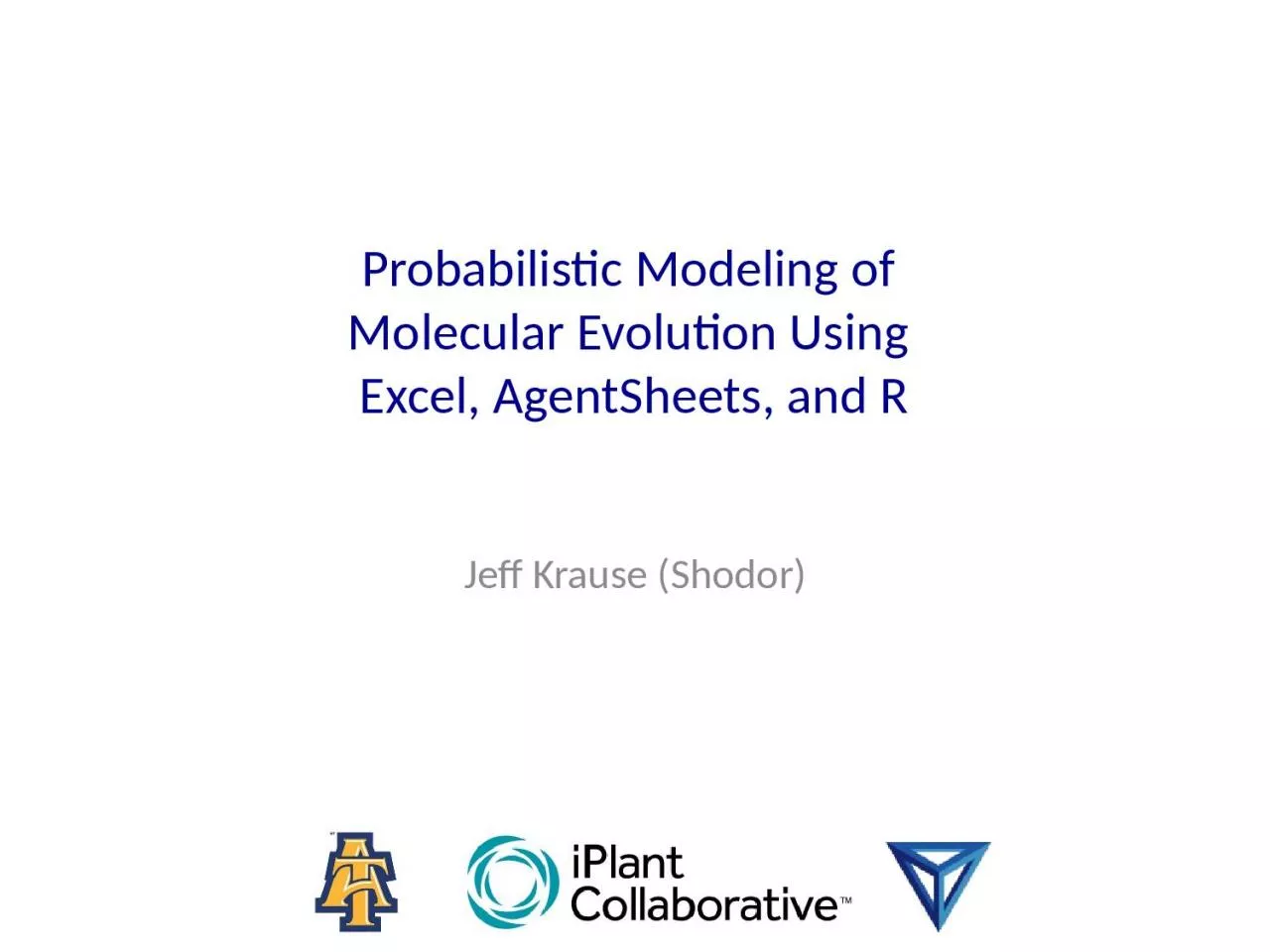 Probabilistic Modeling of