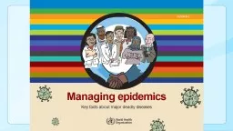Managing   epidemics Key
