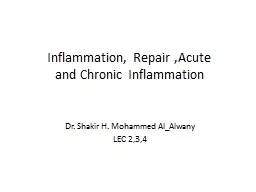 Inflammation, Repair ,Acute and Chronic Inflammation