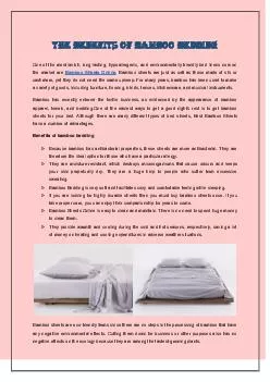 The Benefits of Bamboo Bedding