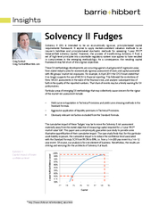 Solvency II Fudges
