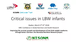 Critical issues in LBW  infants