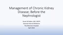 Management of Chronic Kidney Disease; Before the Nephrologist