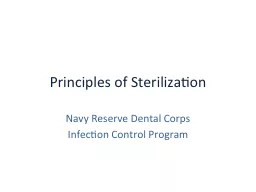 Principles of Sterilization