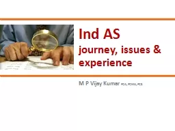 Ind  AS journey, issues & experience