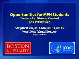 Opportunities for MPH  Students