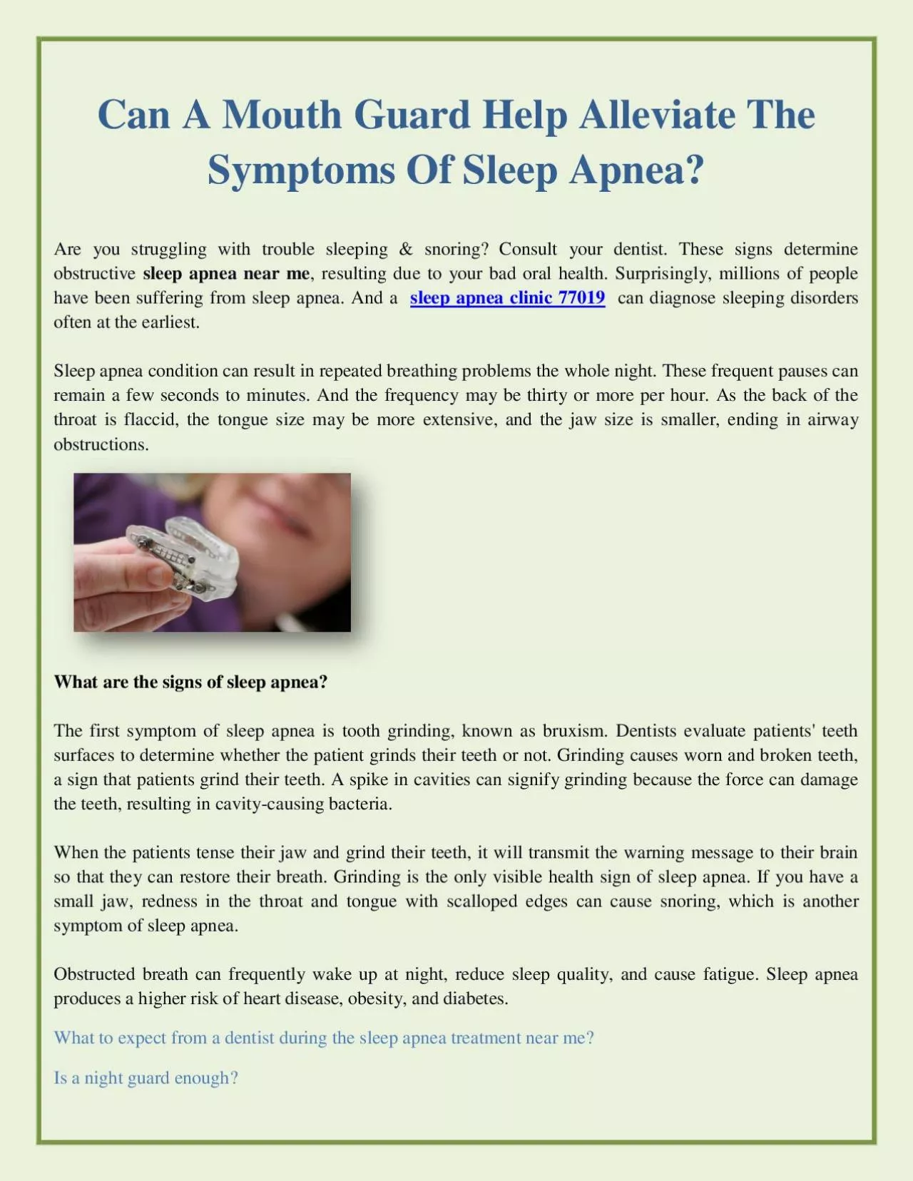 PDF-Can A Mouth Guard Help Alleviate The Symptoms Of Sleep Apnea?