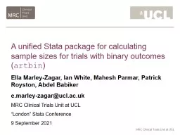 A unified Stata package for calculating sample sizes for trials with binary outcomes (
