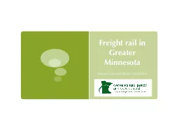Freight rail in Greater Minnesota