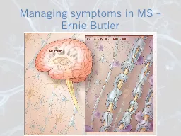 Managing symptoms in MS