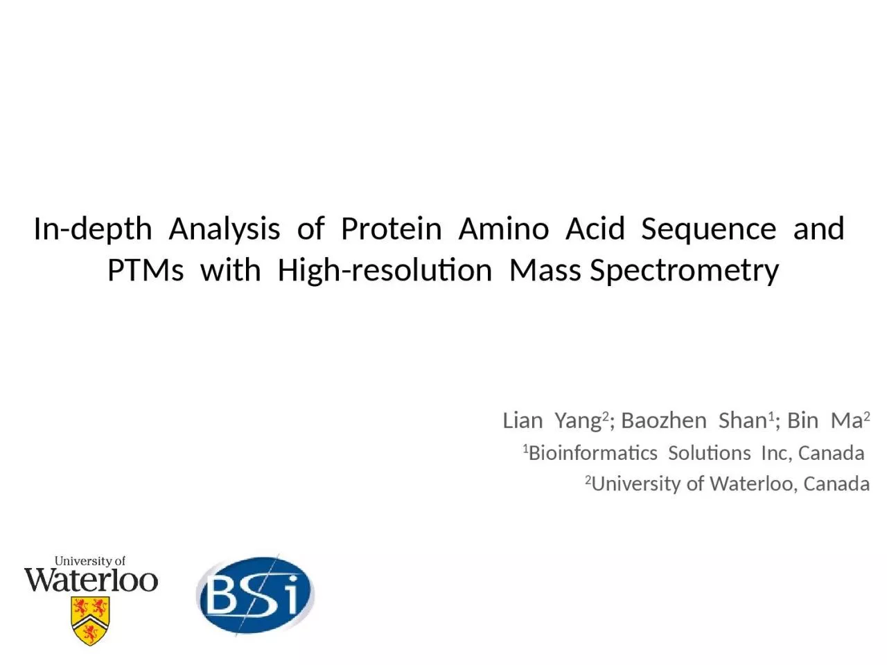 In-depth  Analysis  of  Protein  Amino  Acid  Sequence  and  PTMs  with  High-resolution