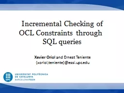 Incremental Checking of OCL