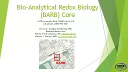 Bio-Analytical Redox Biology (BARB) Core
