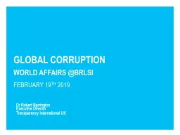 global corruption world affairs @BRLSI