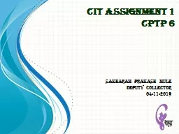 PPT-CIT ASSIGNMENT 1 CPTP 6