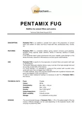 PENTAMIX FUG Additive for cement fillers and sealers Technical Data Sh