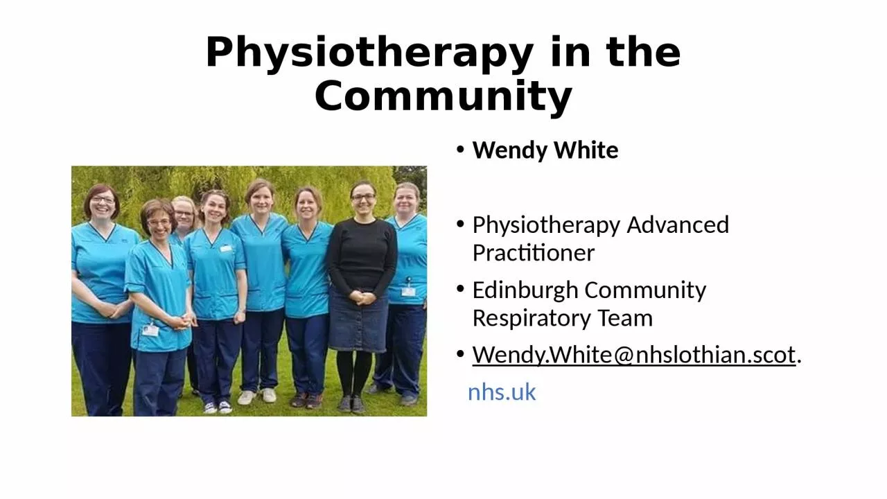 Physiotherapy in the Community