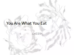 You Are What You Eat CH339K